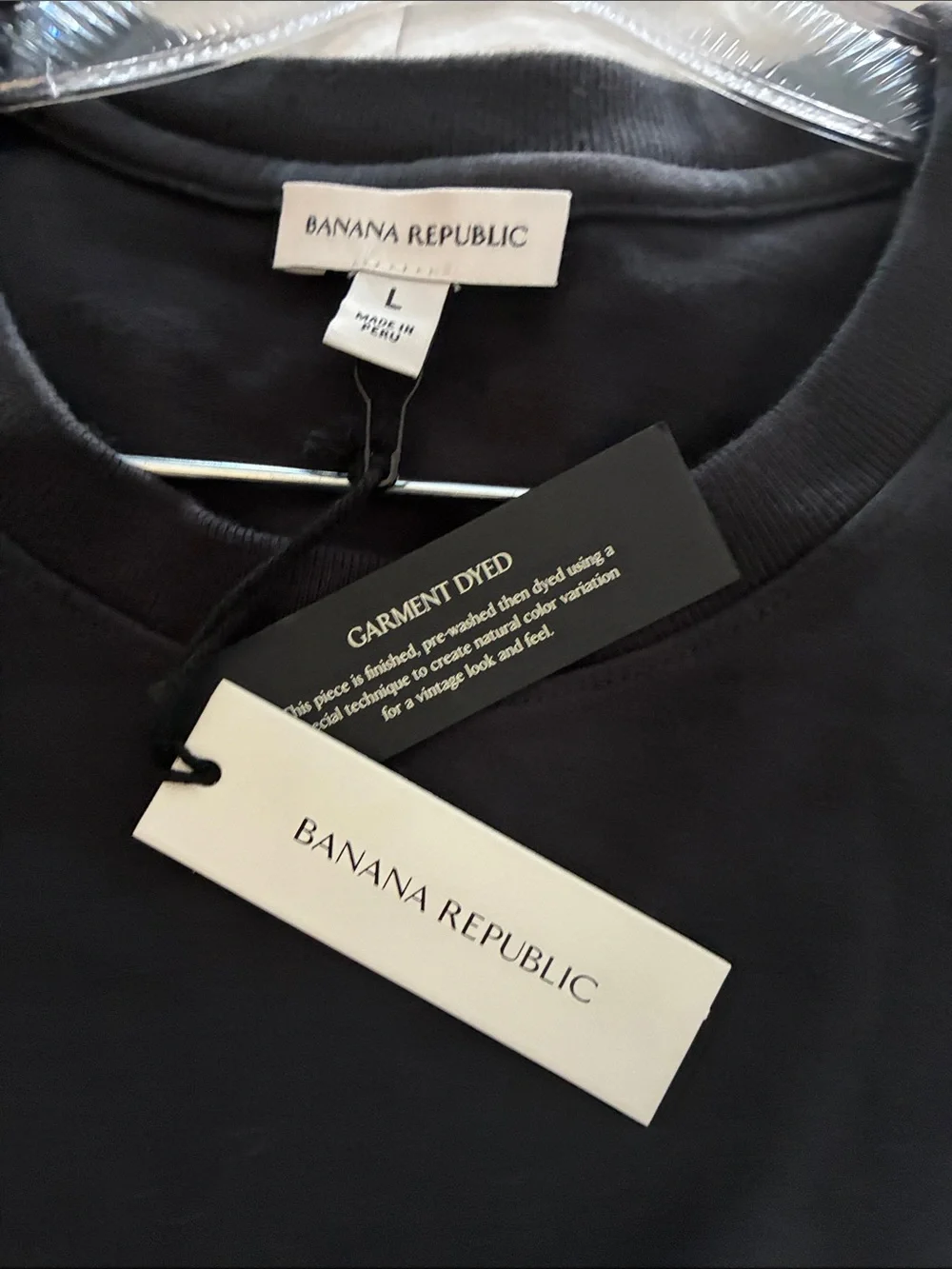 Banana Republic Men's Black Short-Sleeve Crew Tee